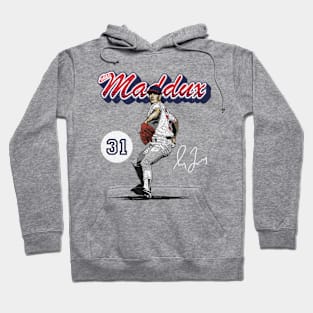 Greg Maddux Atlanta Retro Script Hoodie